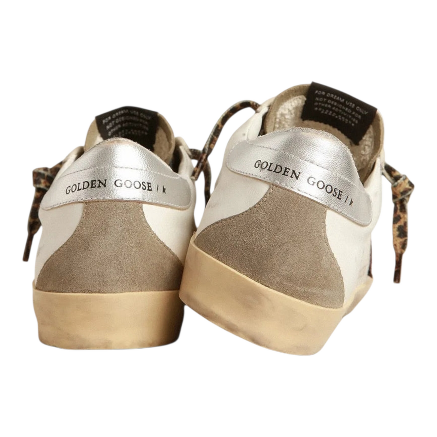 Golden Goose Super-Star with burgundy glitter star and silver heel tab