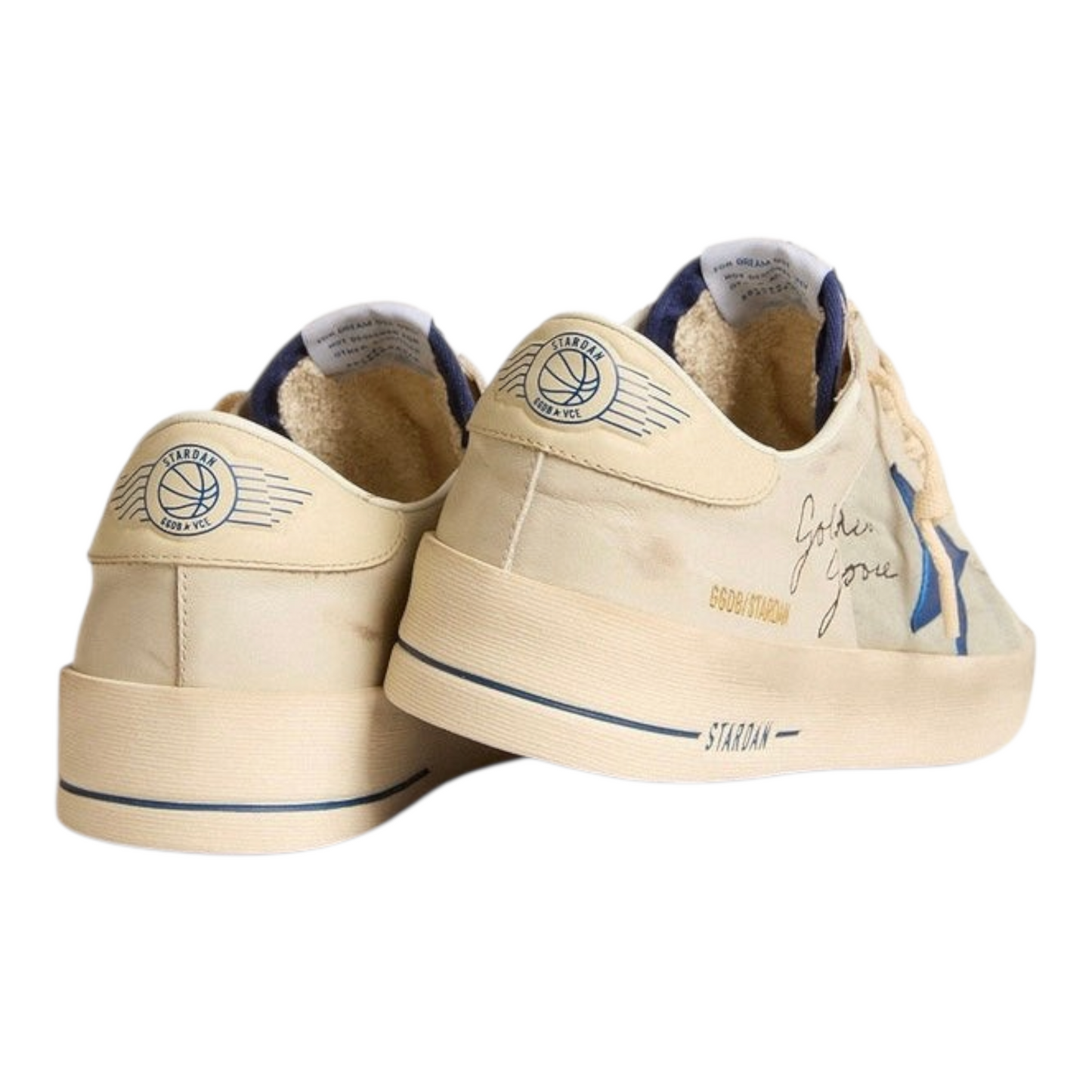 Golden Goose Super-Star Stardan 'Ivory Blue Star'(Men's)