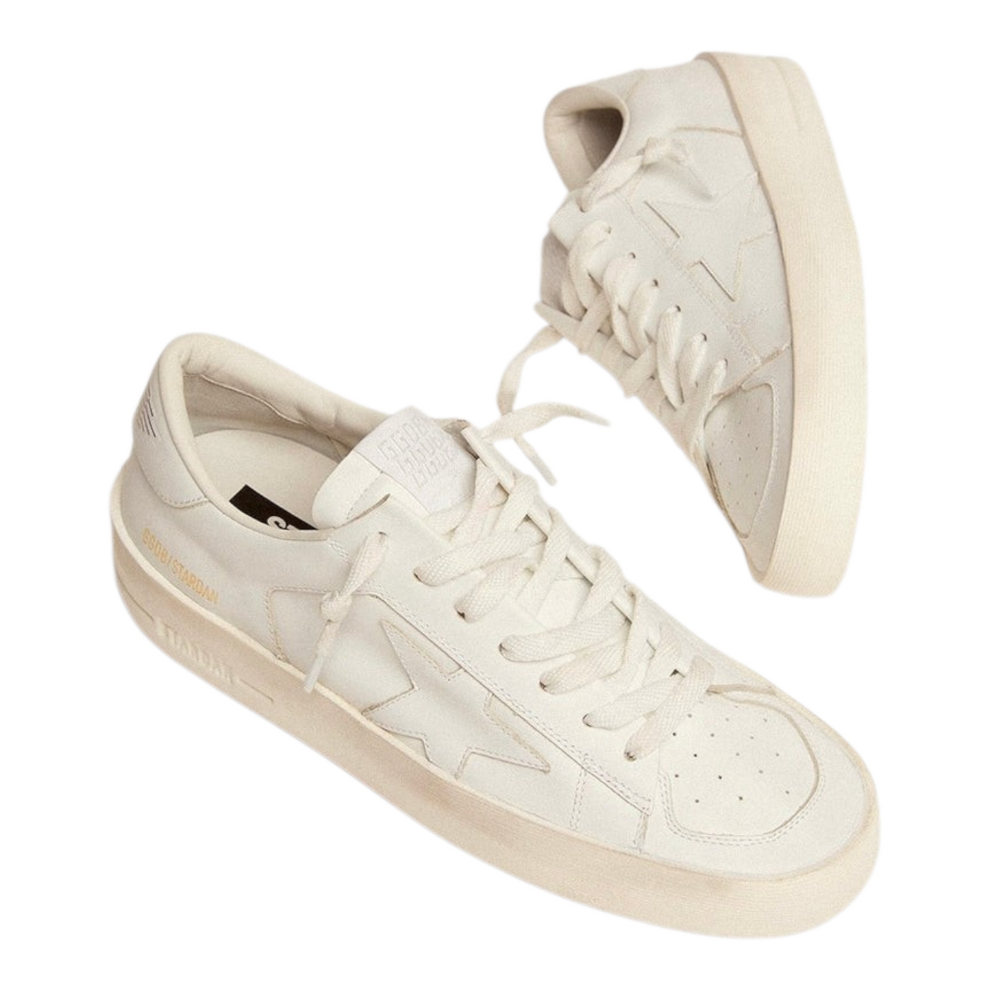 Golden Goose Super-Star Stardan in total white leather(Men's)