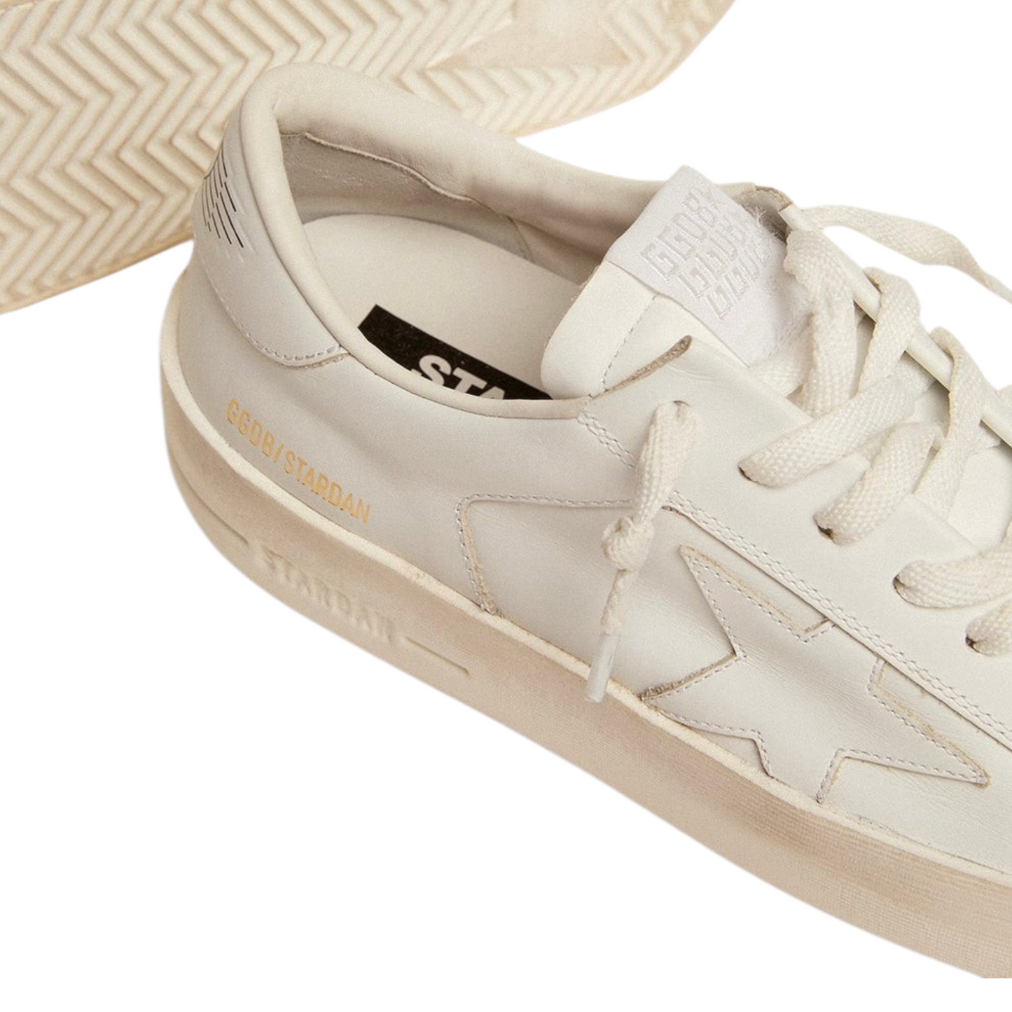 Golden Goose Super-Star Stardan in total white leather(Men's)