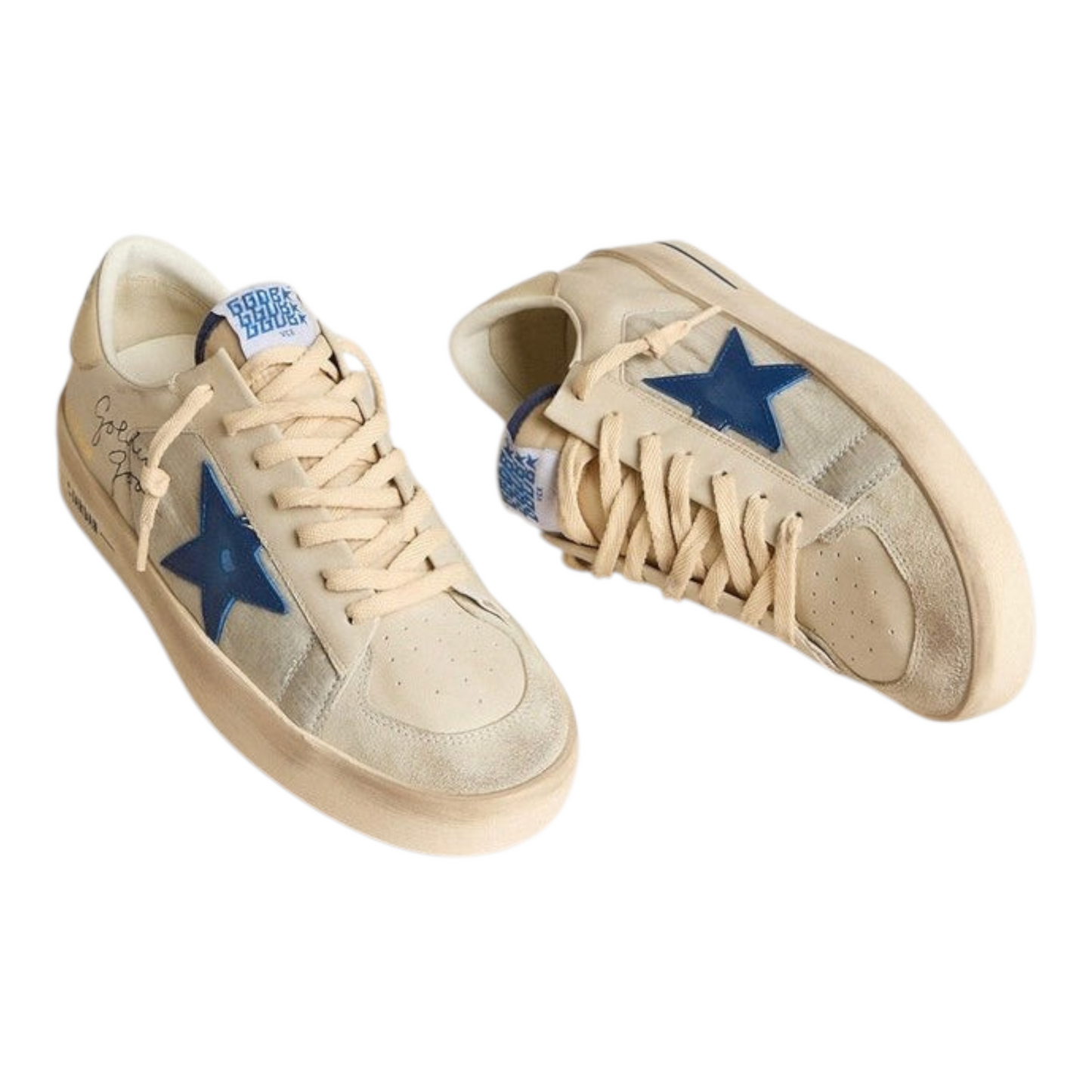 Golden Goose Super-Star Stardan 'Ivory Blue Star'(Men's)