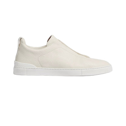 ZEGNA WHITE DEERSKIN TRIPLE STITCH™
SNEAKERS