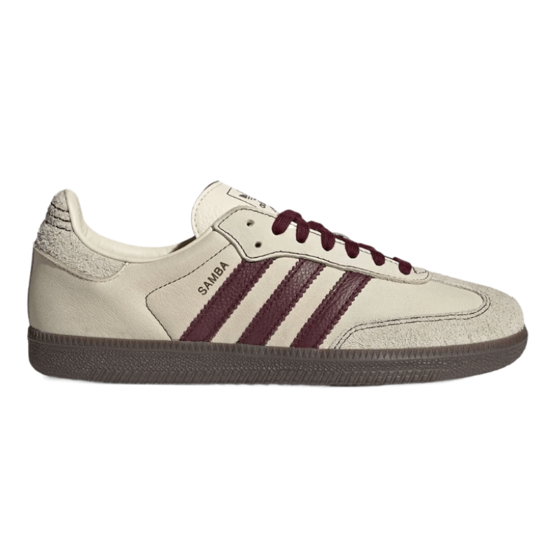 Adidas Samba OG Wonder White Maroon