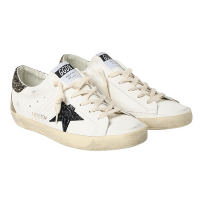 Golden Goose  Superstar 'White Black Croc Glitter