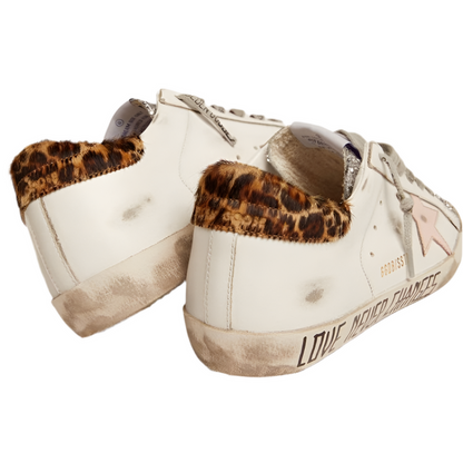 Golden Goose Lace-up flat- bottomed casual round- toed board (Women's)