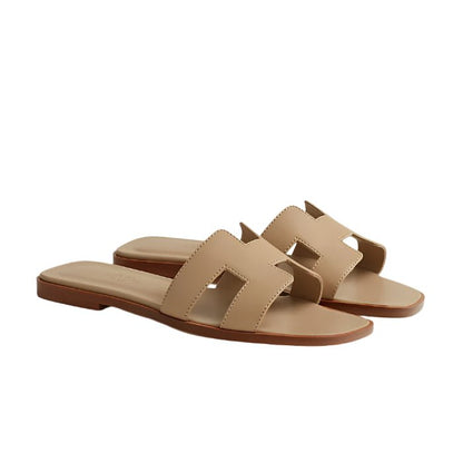 Hermes Oran Sandal Beige/Lin