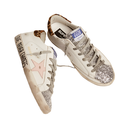 Golden Goose Lace-up flat- bottomed casual round- toed board (Women's)