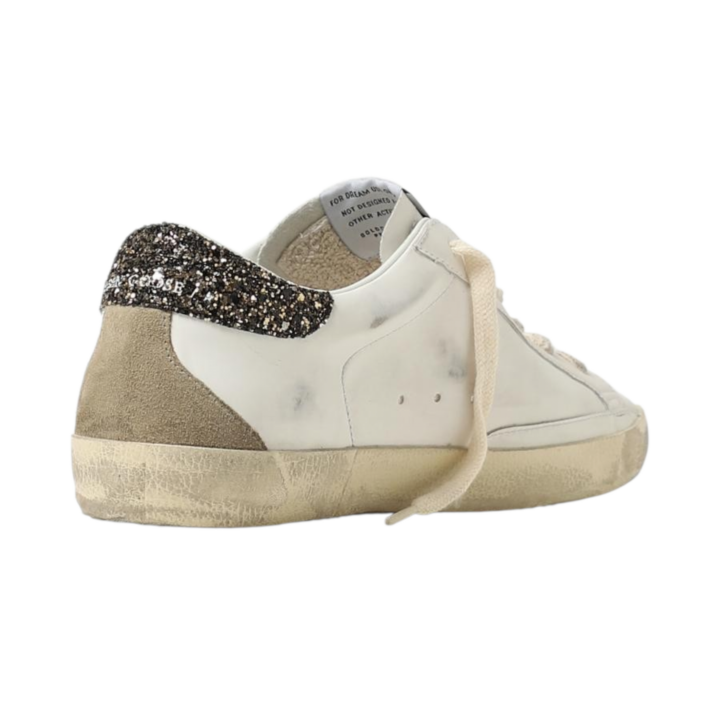 Golden Goose  Superstar 'White Black Croc Glitter