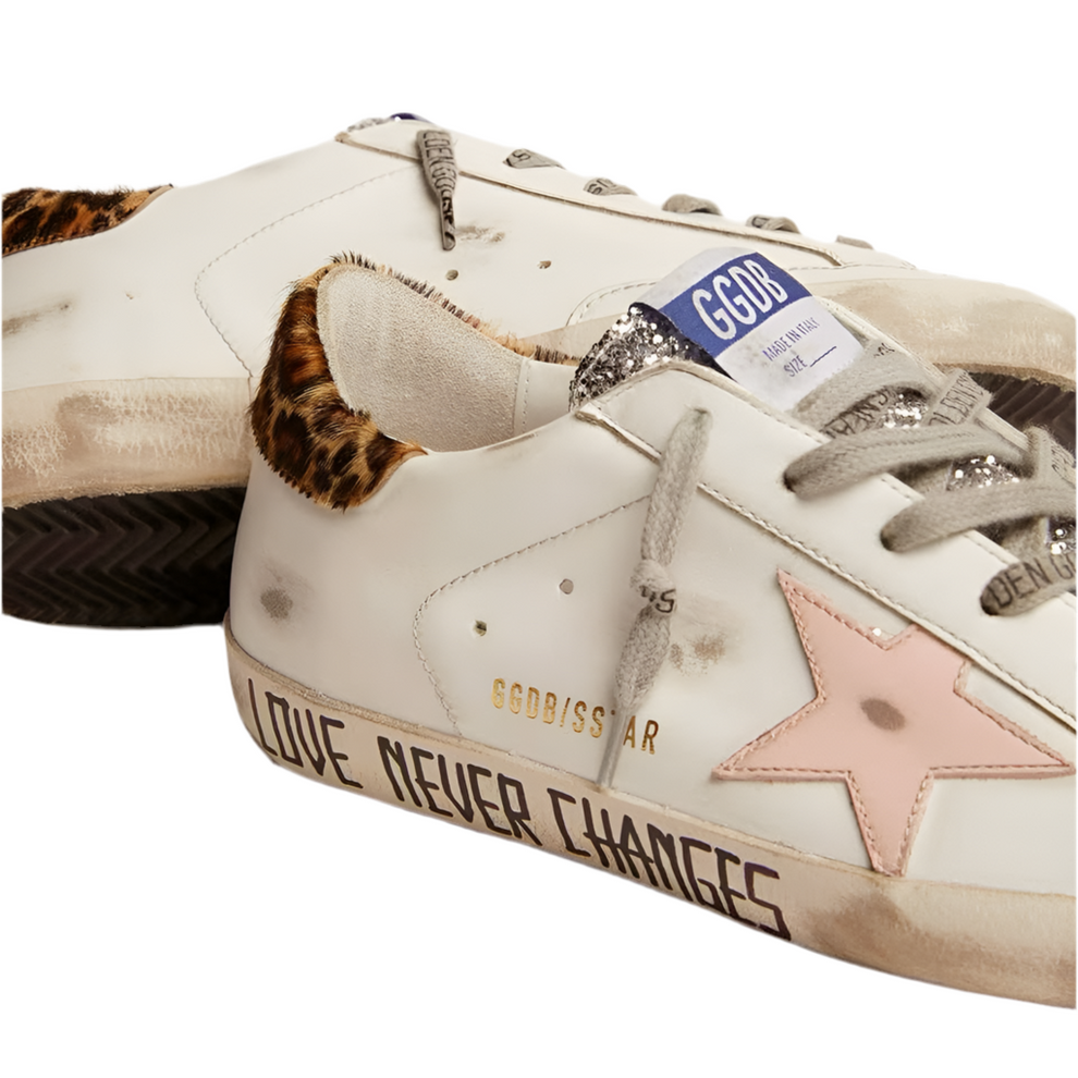 Golden Goose Lace-up flat- bottomed casual round- toed board (Women's)