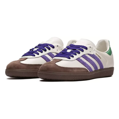Adidas Samba OG - Off White Core Purple Green Brown
