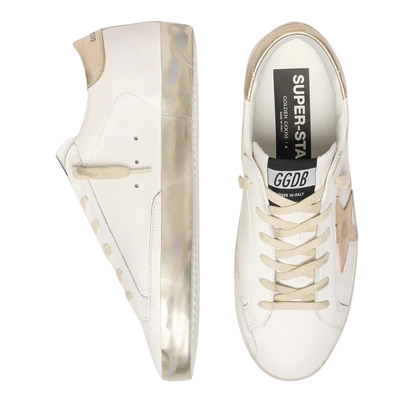 Golden Goose Super-Star - White Ice Silver Aquamarine