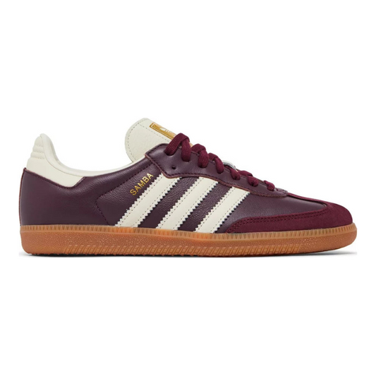 Adidas Samba OG Maroon Gold Metallic