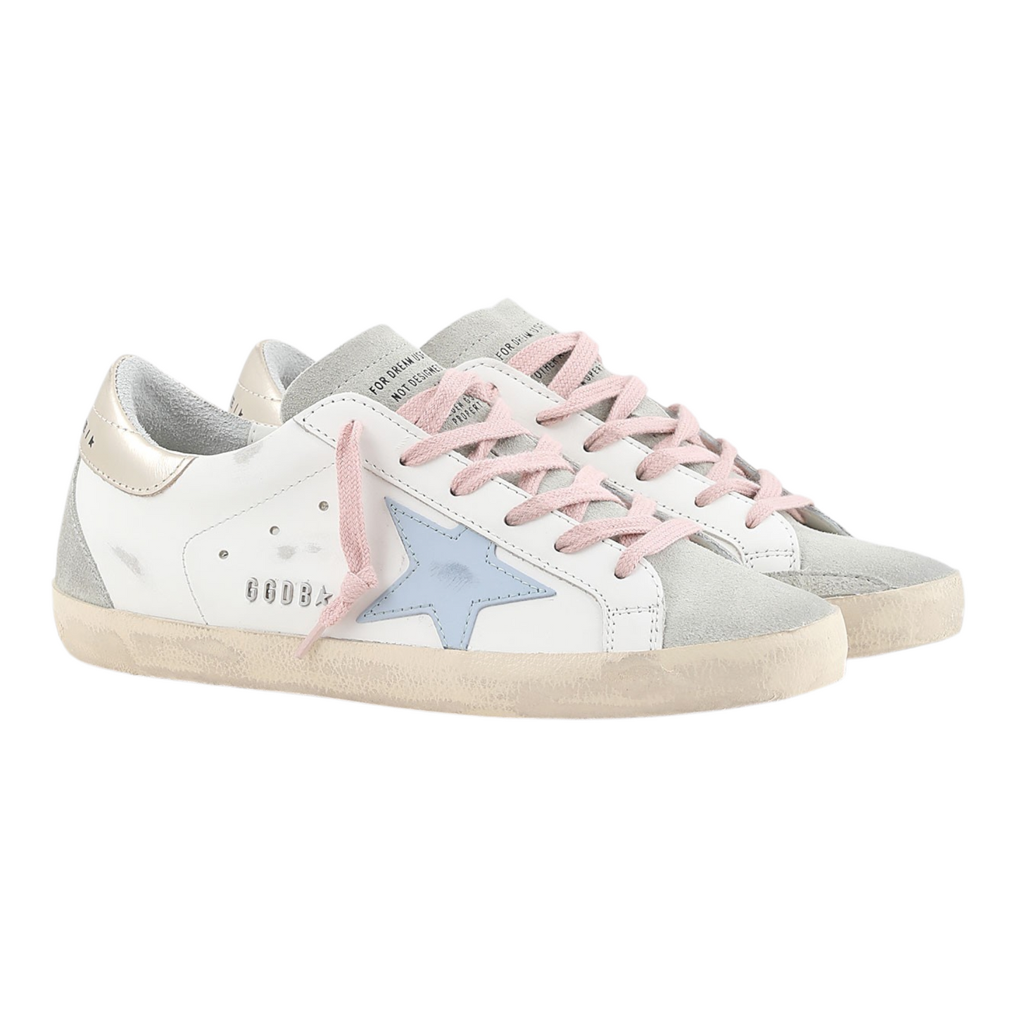 Golden Goose Super-Star - White Silver Ice Blue