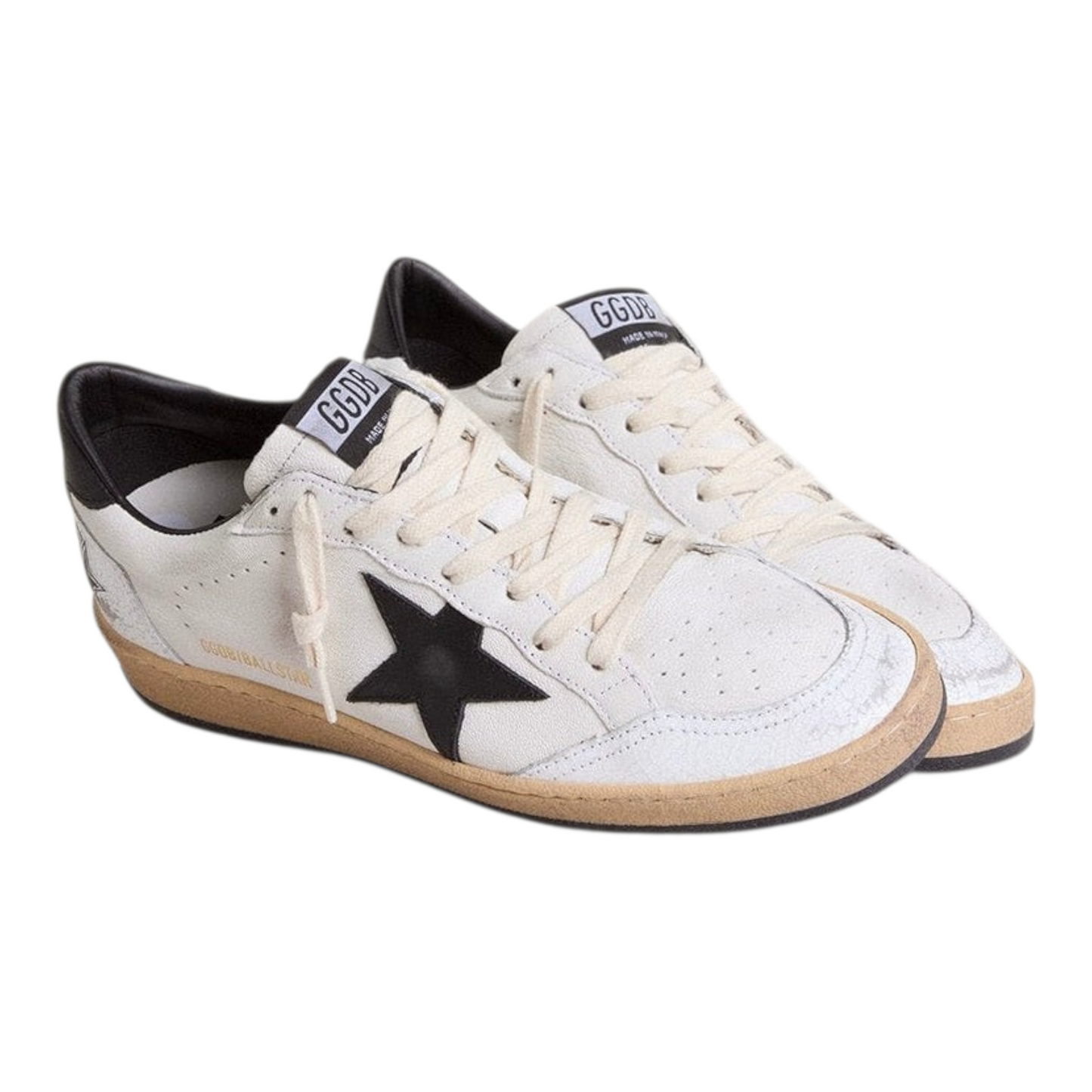 Golden Goose Ball Star in nappa with black star and black heel tab(Men)