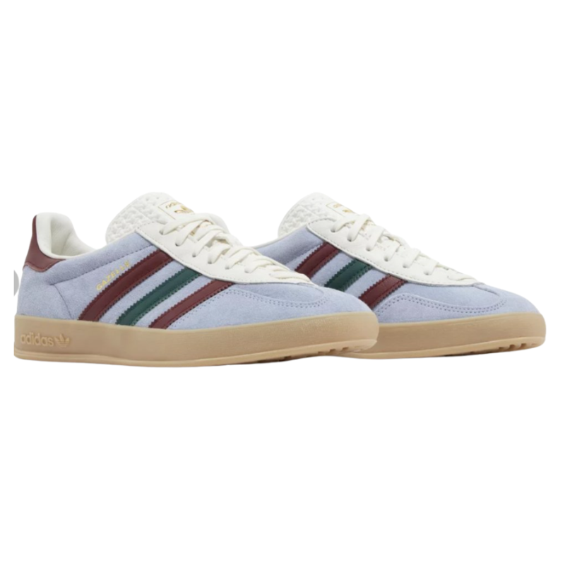 Adidas Gazelle Indoor Blue Dawn Collegiate Burgundy