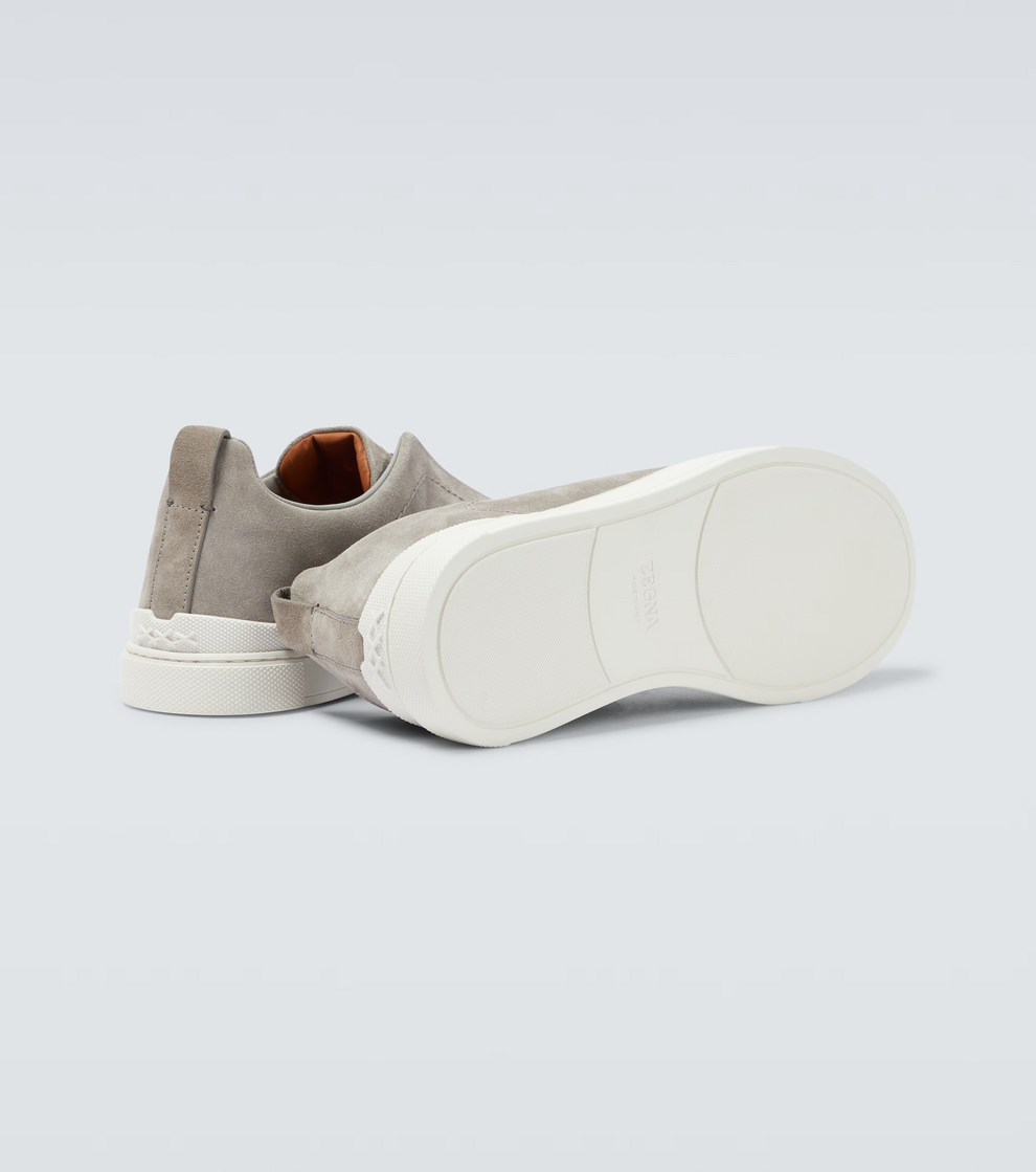 Zegna Triple Stitch suede sneakers